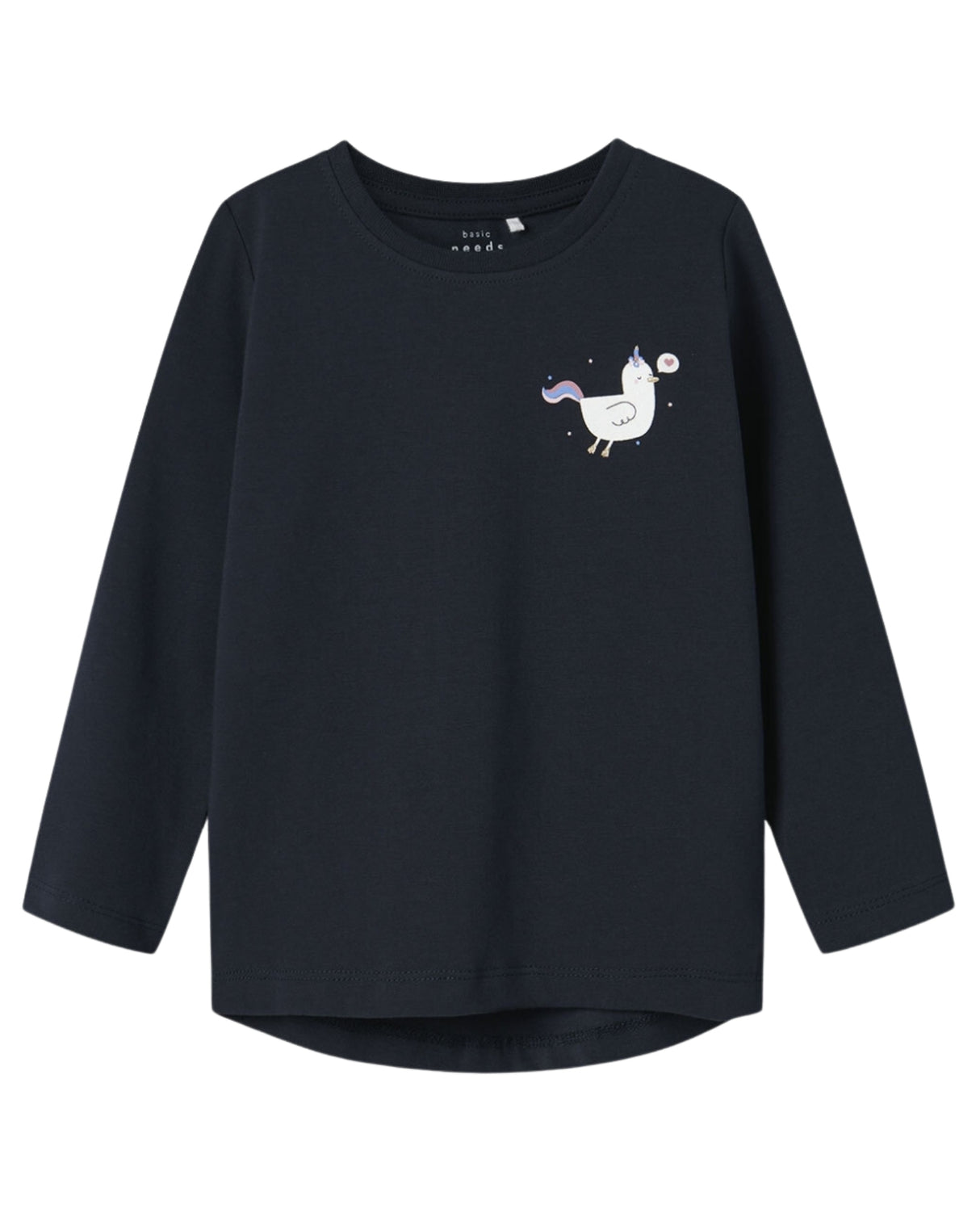 Navy - Dark sapphire - Name it - langærmet bluse - 13224958