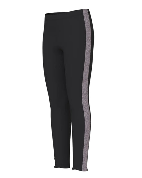 Sort - Black/Corsage - name it - leggings - med glimmer stribe - 13225485