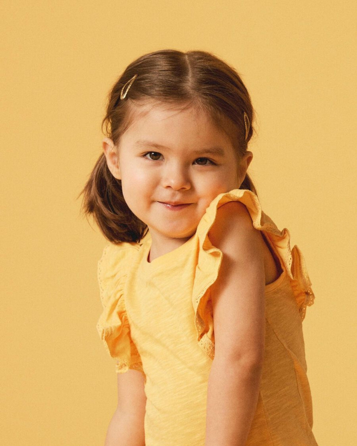 Gul - Pale Marigold - Name it - top - flæser - 13226047