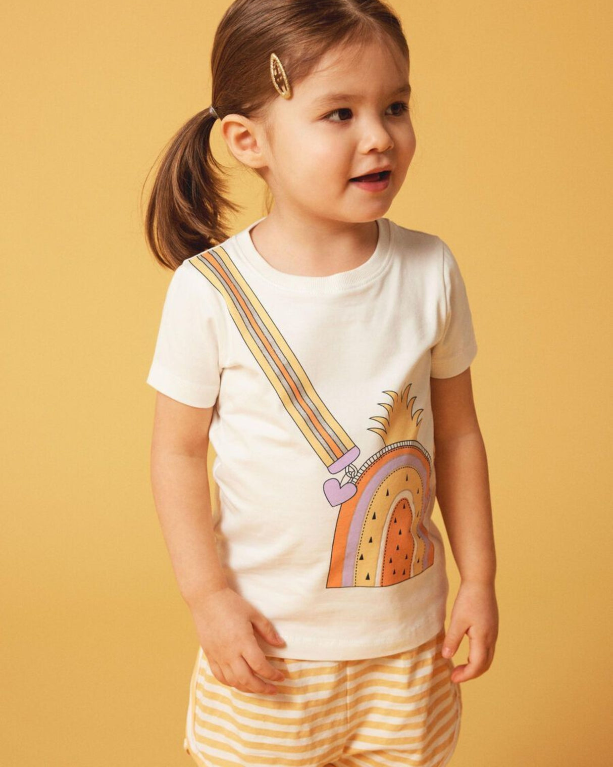 Gul - Pale Marigold - Name it - Shorts - print - 13226049