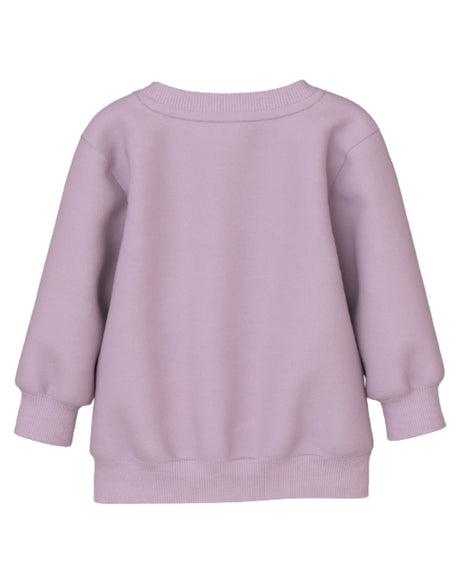 Rosa - winsome orchid - Name it - sweat shirt med sløjfer - 13226050