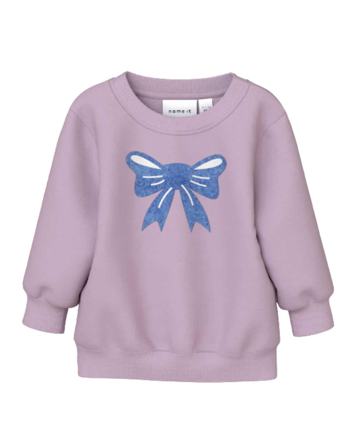 Rosa - winsome orchid - Name it - sweat shirt med sløjfer - 13226050