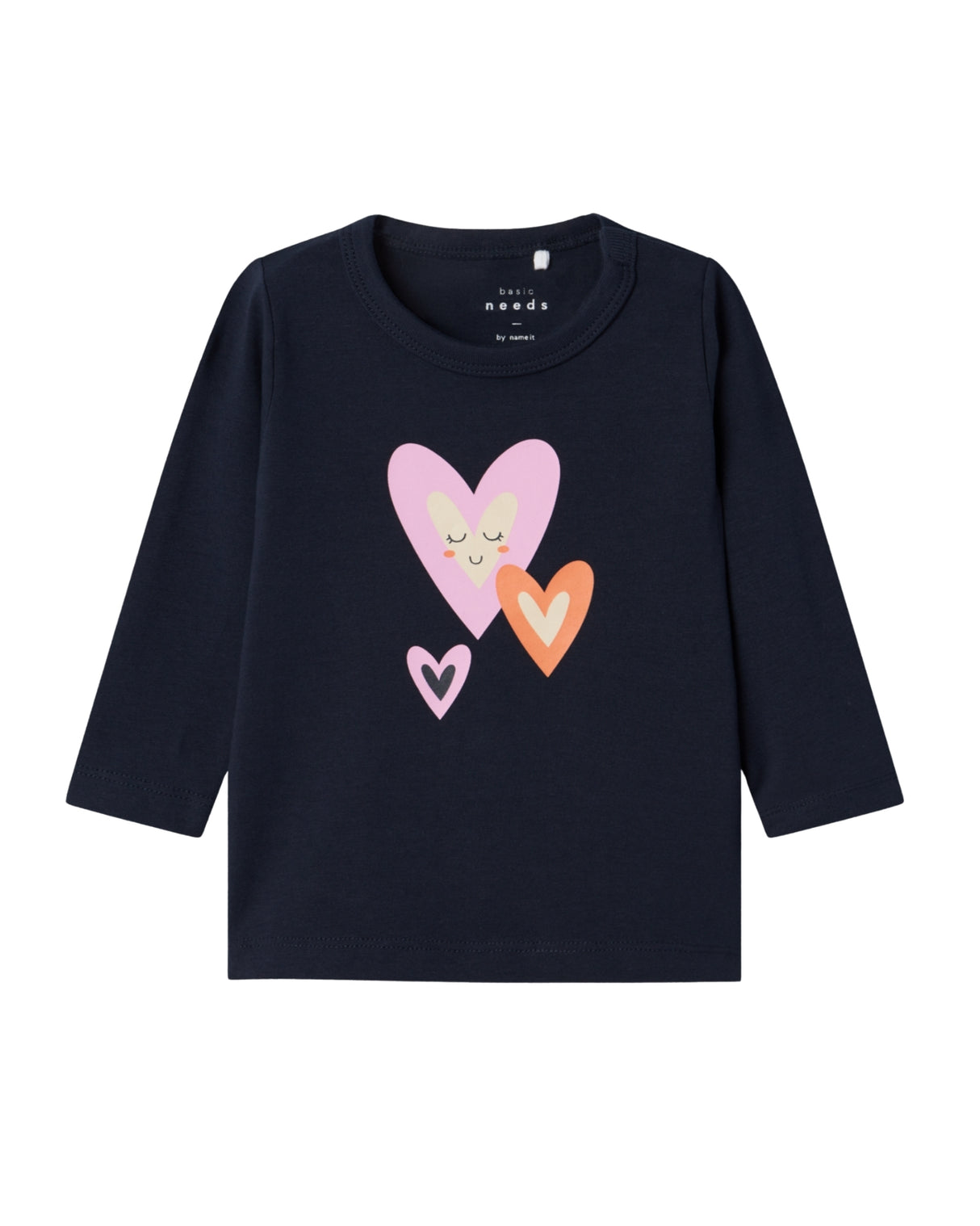 Navy - Dark Sapphire - Name it - Bluse - Hjerter - 13226053