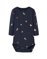 Mørkeblå - Navy Blazer - Name it - bodystocking - Hjerter, blomster mm. - 13226054