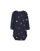 Mørkeblå - Navy Blazer - Name it - bodystocking - Hjerter, blomster mm. - 13226054