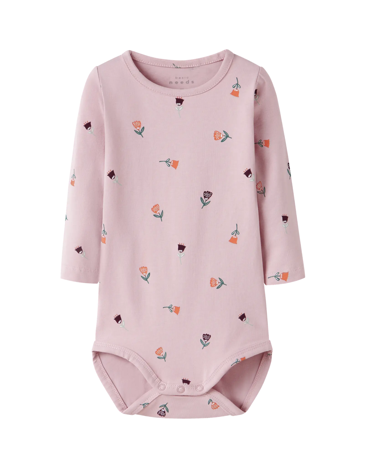 Lyserød - Burnished Lilac - Name it - bodystocking - Blomster - 13226054.