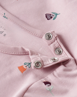 Lyserød - Burnished Lilac - Name it - bodystocking - Blomster - 13226054.