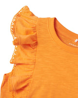 Orange - bird of paradise - Name it - Top - Flæser - 13226134