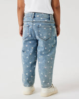 Blå - Denim Blue - Name it - Jeans - hjerter - 13227368