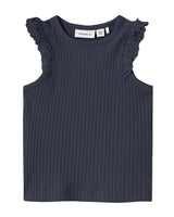 Navy - Dark Sapphire - Name it - top - blonde ærmer - 13228012