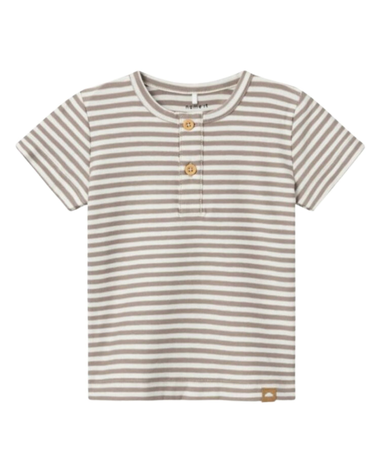 Sand - Fungi -  Name it - stribet  t-shirt - 13228049