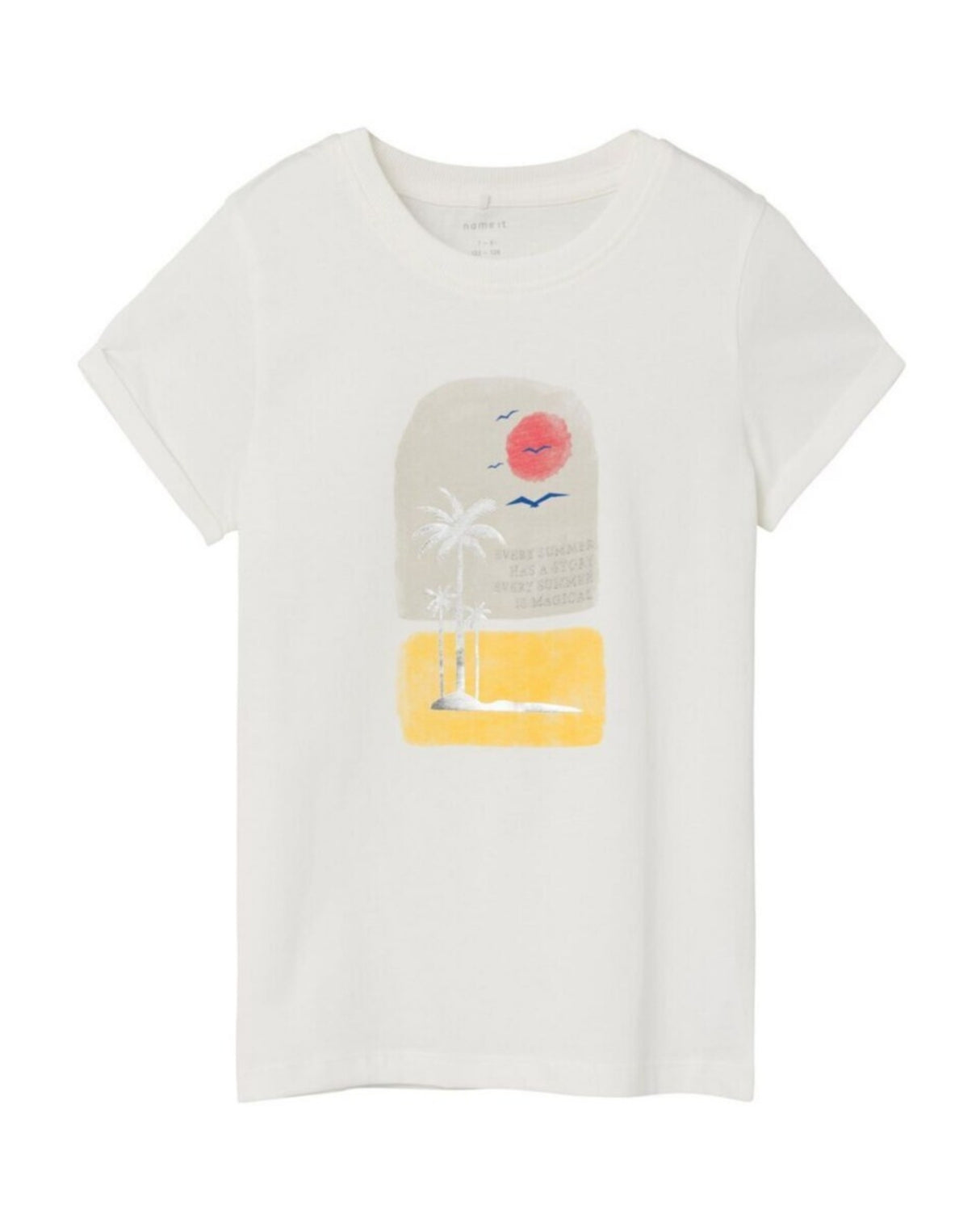 Hvid - Jet Stream - Name it - Tshirt - 13228492