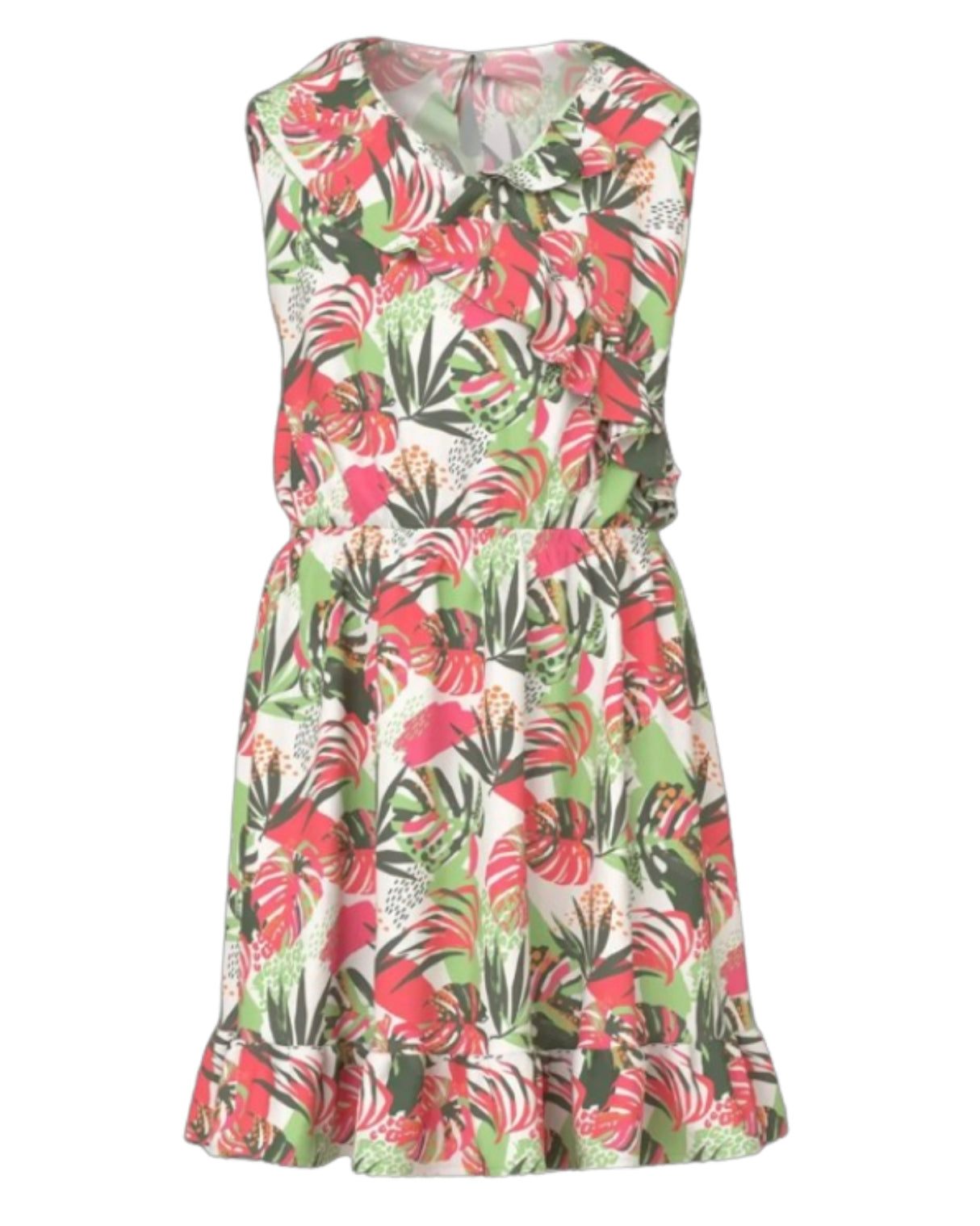 Multi - Bright white - Name it - kjole - tropisk - 13228761