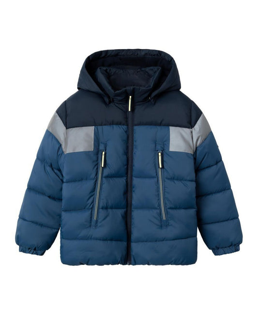 Blå - Dark Denim - Name it - puffer - dunjakke - 13231327