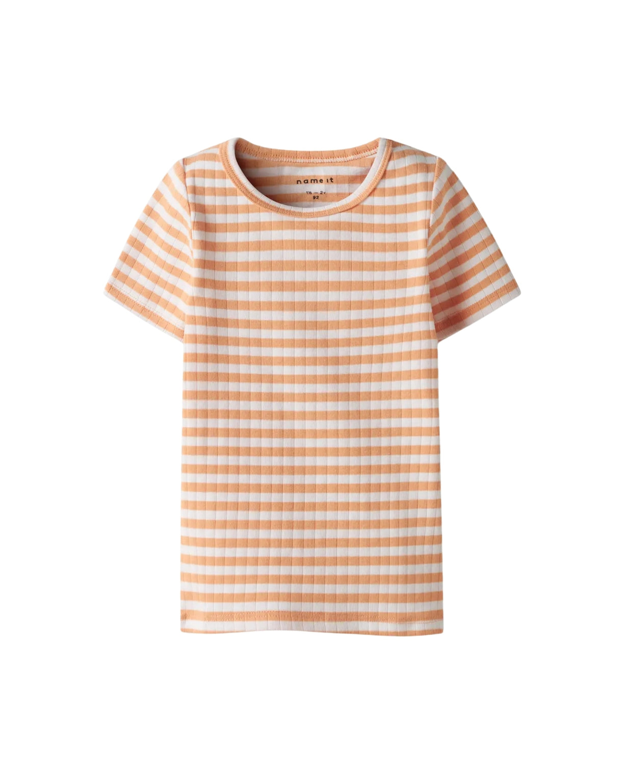 Orange - Orange Chiffon/Bright Whi - Name it - T-shirt - 13231467