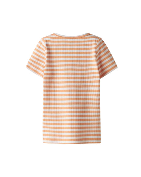 Orange - Orange Chiffon/Bright Whi - Name it - T-shirt - 13231467