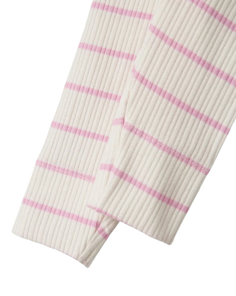 Hvid - jet stream - Name it - stribet - leggings - rib - 13231525