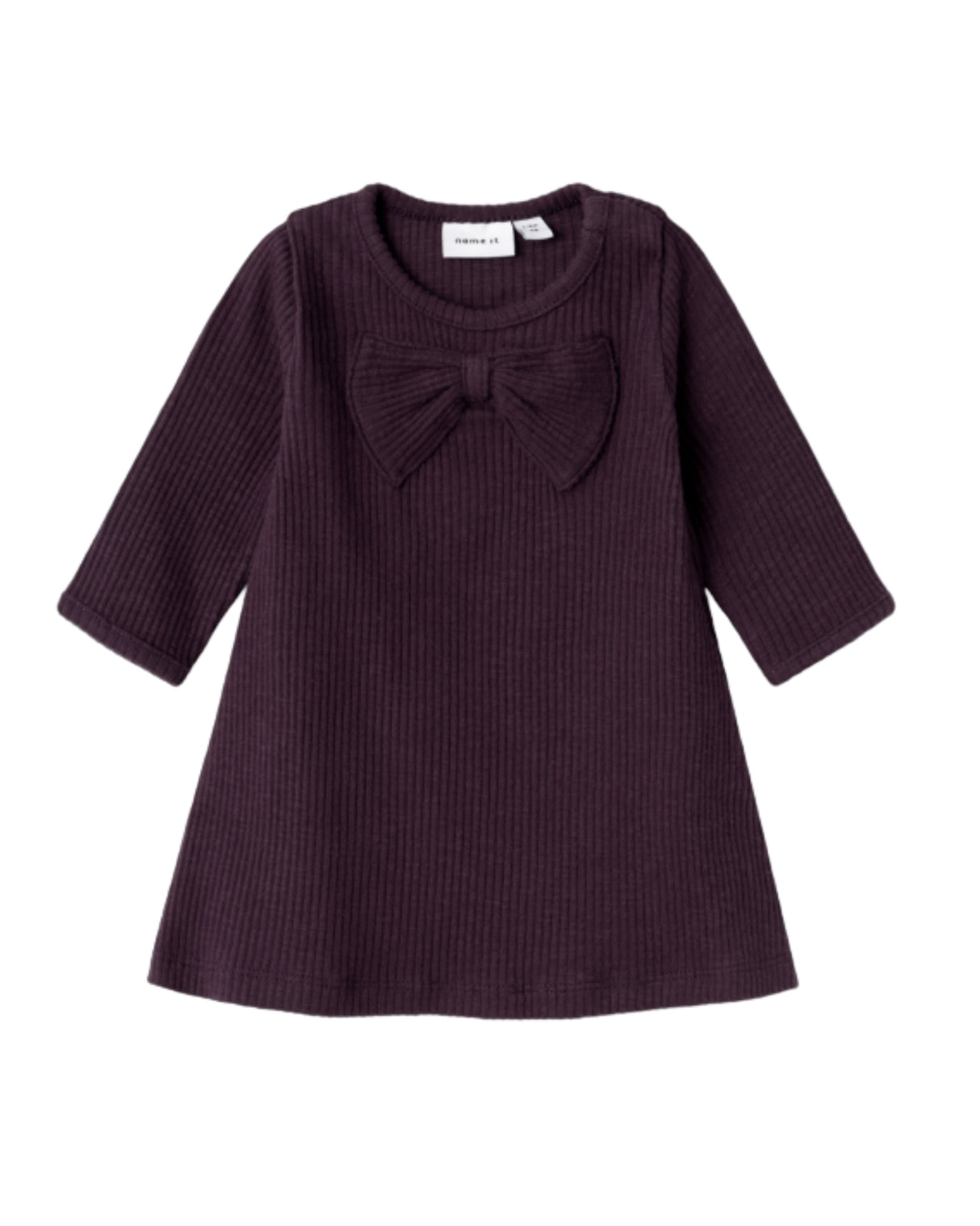 Lilla - plum perfect - Name it - rib kjole - 13231557