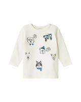 Hvid - Jet Stream - Name it - Bluse - hunde - 13231581