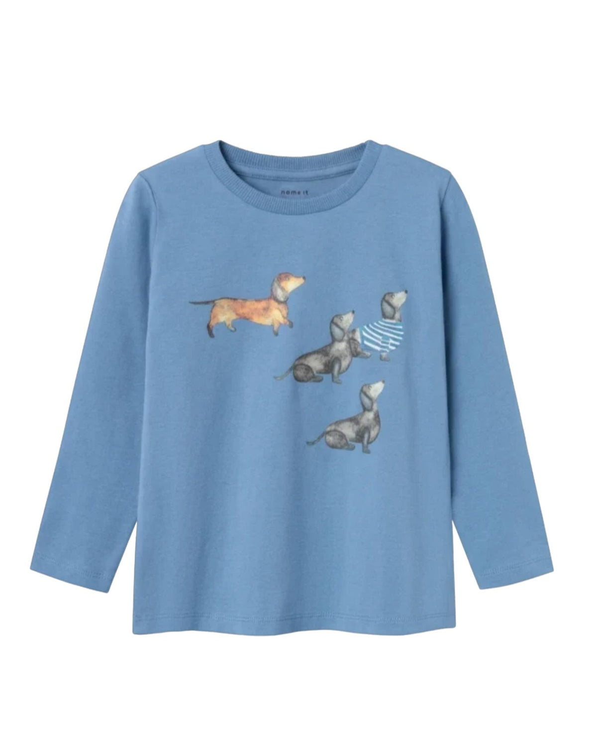Blue - Coronet Blue - Name it - long sleeve - blouse - dog - 13232030