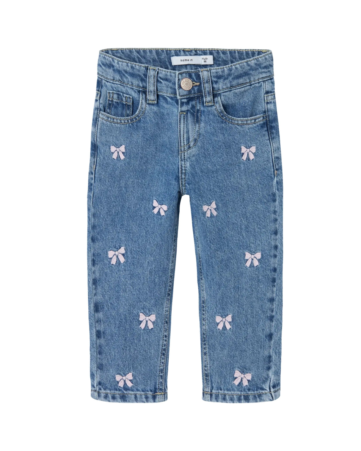 Medium blå - Medium blue Denim - Name it - Jeans - Sløjfer - 13232569