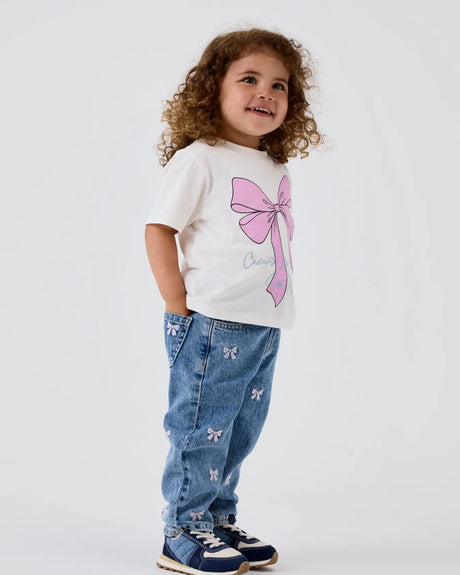 Medium blå - Medium blue Denim - Name it - Jeans - Sløjfer - 13232569