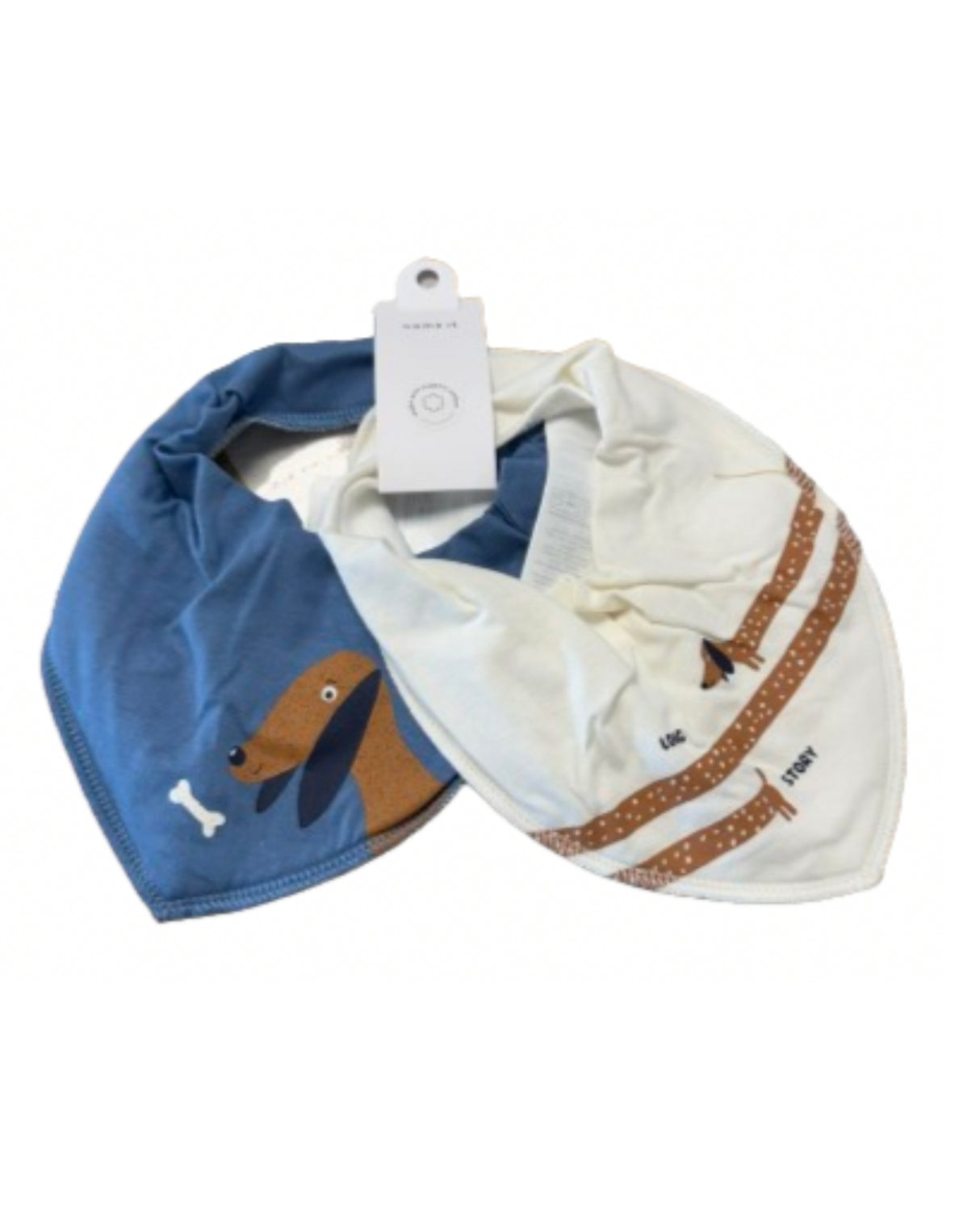 Blå/hvid - Cornet Blue - Name it - hagesmæk - 2 pak - hunde - 13232721