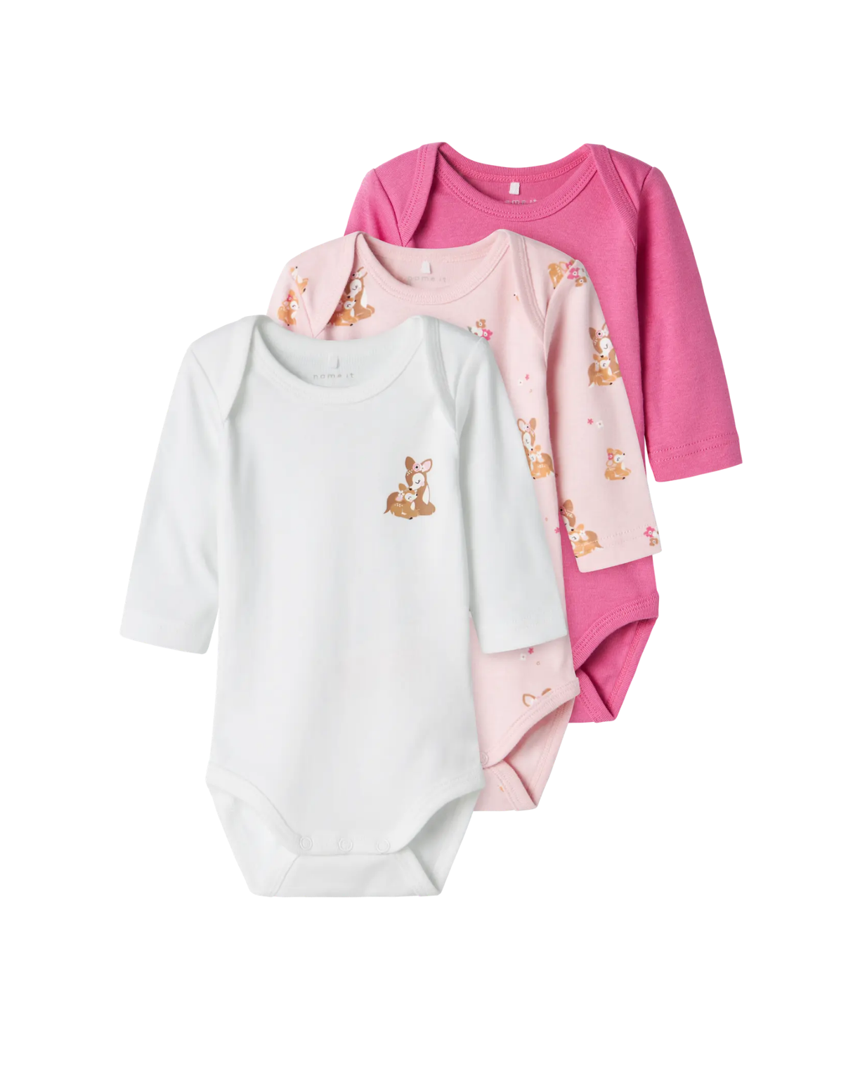 Blue - Dark Denim - Name it - 3-pack - Bodystocking - Rummet - 13232738