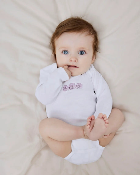 Lilla - Grape Shake - Name it - 3-pack - Bodystocking - Blomster - 13232733