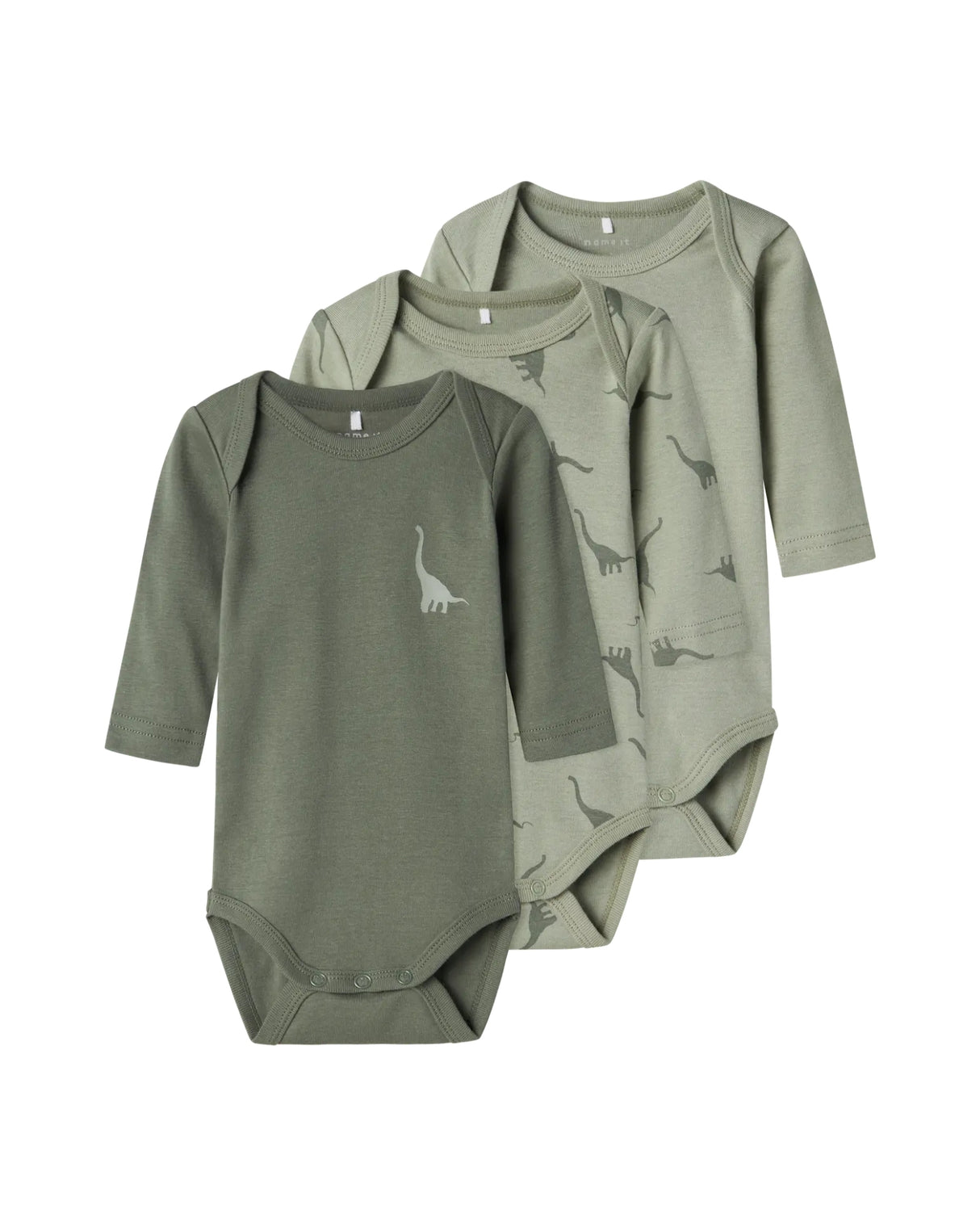 Green - Agave green - Name it - 3-pack - Bodystocking - dinosaur - 13232737