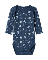 Blå - Dark Denim - Name it - 3-pack - Bodystocking - Rummet - 13232738