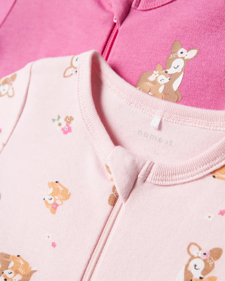 Pink - Pink Lavender - Name it - Pajama set - Rib - Butterflies - 13232976