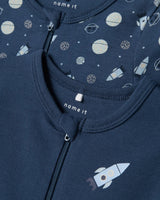 Blå - Dark Denim - Name it - Natdragter (med lynlås) - 2-pack -  rummet - 13232746