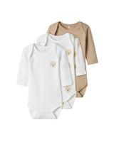 Purple - Grape Shake - Name it - 3-pack - Bodystocking - Flowers - 13232733