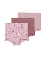 Lilla - Mauve Shadows - Name it - 3-pack - Tights Underbukser - Blomster - 13232978
