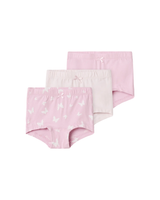 Lyserød - Pink Lavender - Name it - 3-pack - Tights Underbukser - sommerfugle - 13232980