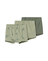 Grøn - Agave Green - Name it - 3 pack - boxeshorts - Dinosaurer - 13232991