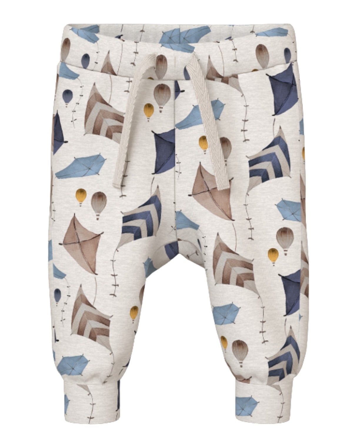 Lysegrå - Peyote Melange - Name it - bukser - drager - 13233448