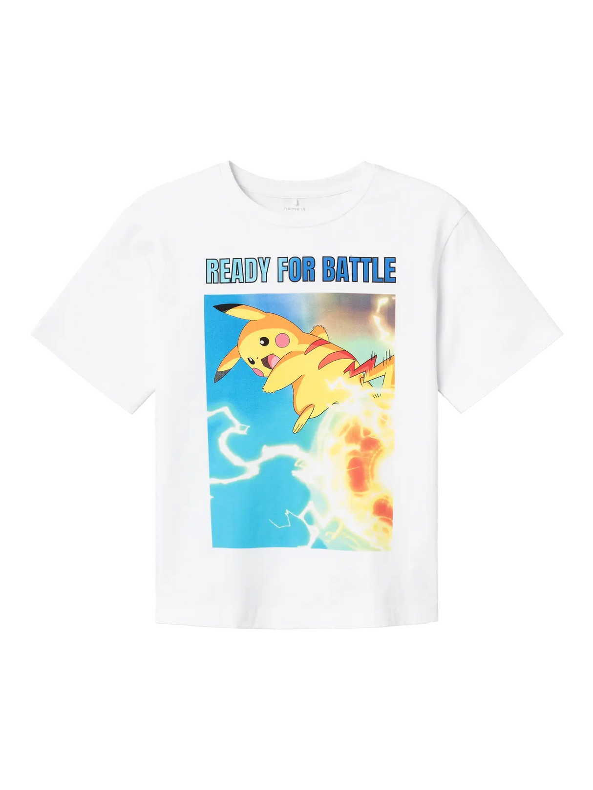Hvid - Bright White - Name it - T-shirt - Pokemon - 13234138
