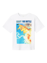 Hvid - Bright White - Name it - T-shirt - Pokemon - 13234138