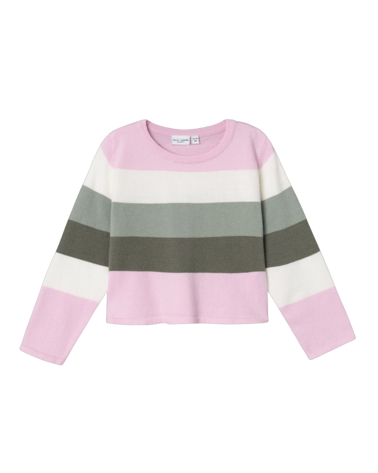 Lyserød/grøn - Lily Pad - Name it - Strik - sweater - 13234414