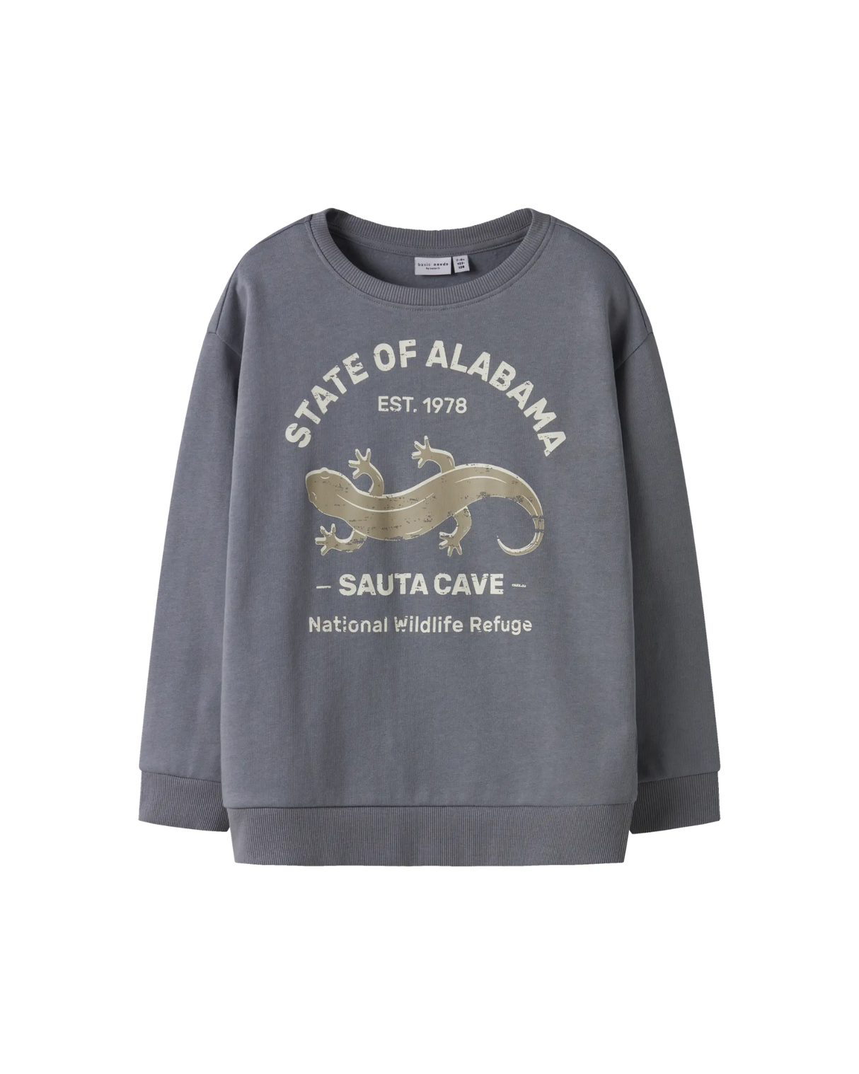 Blå - Tradewins/Sauta Cave - Name it - Sweatshirt - "State of Alabama" - 13234447