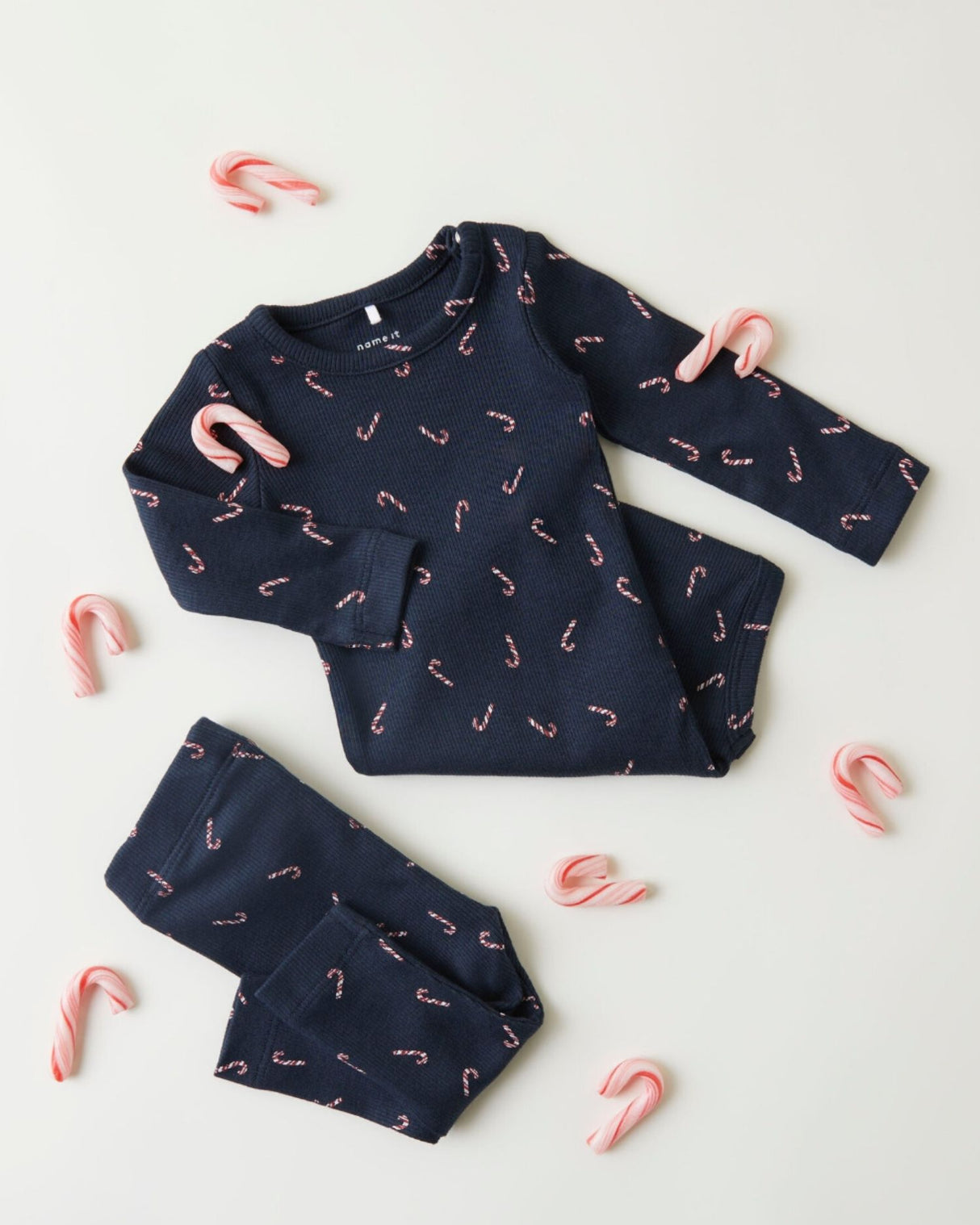 Blå - Dark Sapphire - Name it - rib - sukkerstokke - 13234486