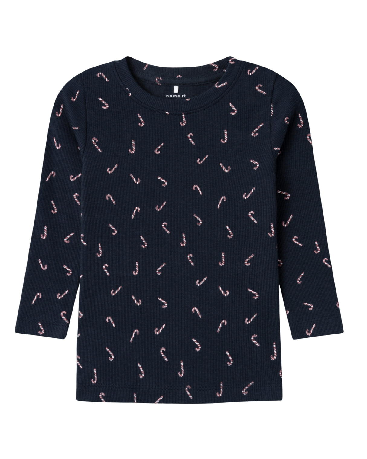 Navy - Dark Sapphire - Name it - Rib - Bluse - Sukkerstokke - 13234537