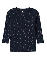 Navy - Dark Sapphire - Name it - Rib - Bluse - Sukkerstokke - 13234537