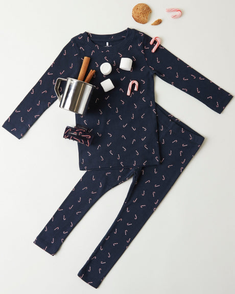 Navy - Dark Sapphire - Name it - Leggings - rib - sukkerstokke - 13234539