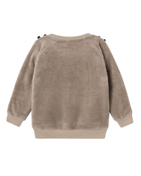 Brun - Weathered Teak - Name it - Teddy - sweatshirt - rensdyr - 13234746