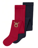 Rød/Navy - Jester Red/Dark Sapphire - Name it - strømpebukser - Rensdyr - 13234830