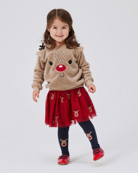 Rød/Navy - Jester Red/Dark Sapphire - Name it - strømpebukser - Rensdyr - 13234830