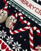 Blå - dark sapphire - Name it - julestrik trøje - 13235185